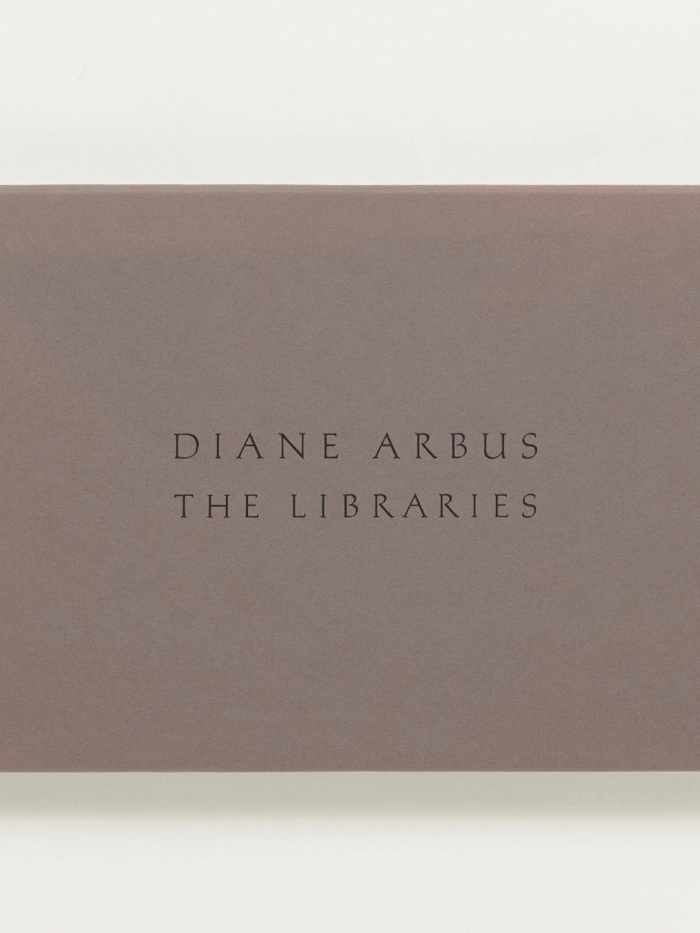 Diane Arbus: The Libraries - Fraenkel Gallery, 2004